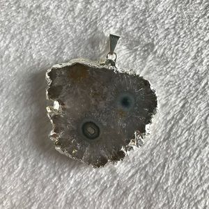 Stalactite slice pendant